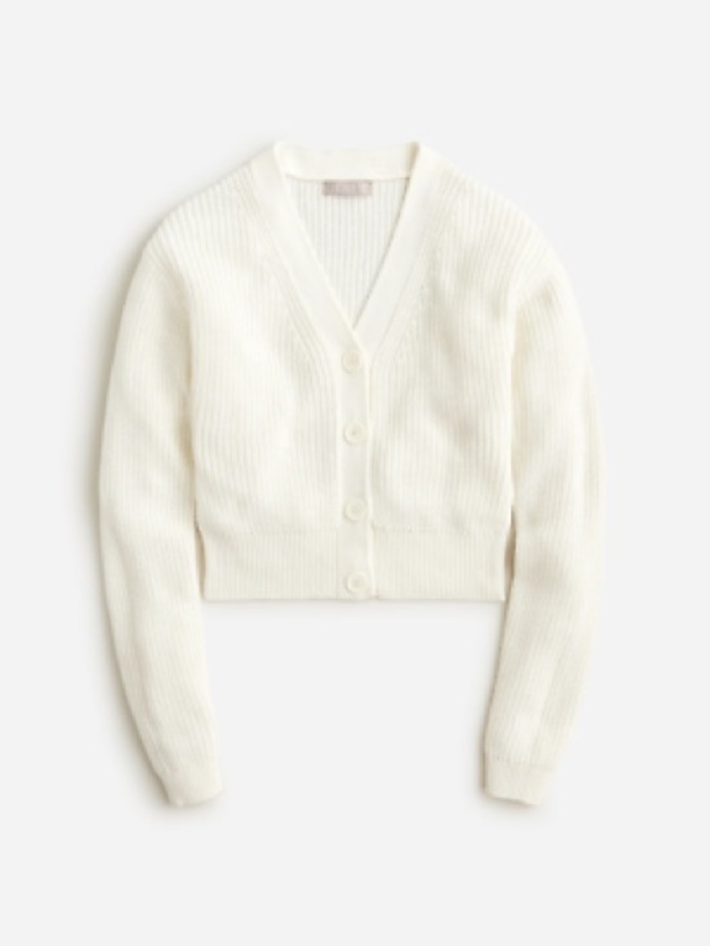 J Crew Cropped Women’s Cream Button Cardigan Sweater